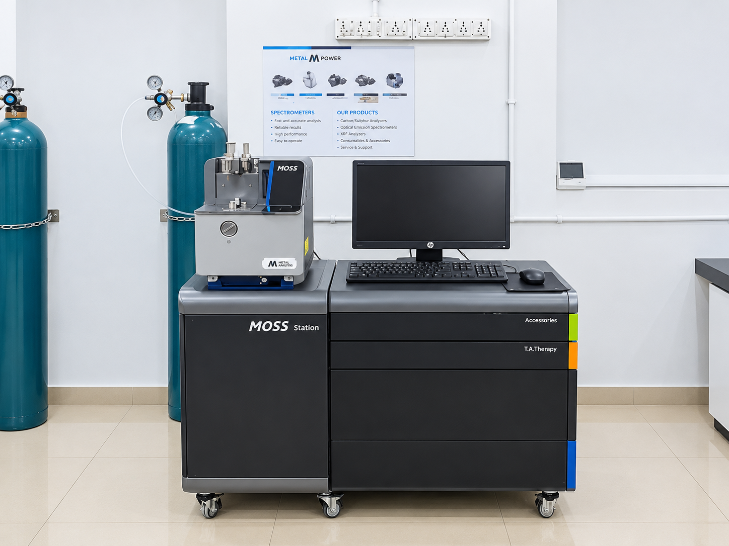 MOSS Spectrometer for aluminium raw material analysis at Indiano Chrome